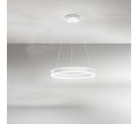 Sospensione Moderna Kirko Metallo Bianco Led 48W 3000K