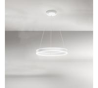 Sospensione Moderna Kirko Metallo Bianco Led 48W 3000K