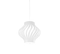 Sospensione Moderna Larga Helios Polilux ® Bianco 1 Luce E27