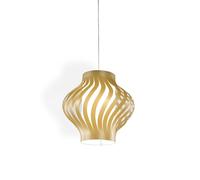 Sospensione Moderna Larga Helios Polilux ® New Gold 1 Luce E27
