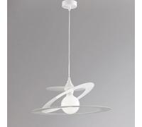 Sospensione Moderna LASER in Ferro Bianco 1 Luce E27