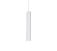 Sospensione Moderna Look Metallo Bianco 1 Luce 7W 3000K Luce Calda D6Cm