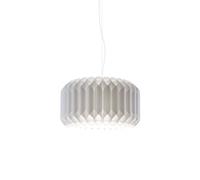 Sospensione Moderna Louise Polilux ® Bianco E Metallo Cromo 1 Luce E27
