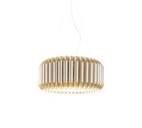 Sospensione Moderna Louise Polilux ® New Gold E Metallo Cromo 1 Luce E27 D60Cm