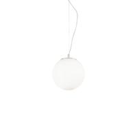 Sospensione Moderna Mapa Vetro Bianco 1 Luce E27 D20Cm