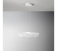 Sospensione in metallo bianco Medusa LED 45W 3000K CRI?80 220-240V 50/60Hz 2290Lm biemissione
