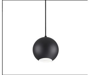 Sospensione Moderna Mr Jack Metallo Nero 1 Luce 7W 3000K Luce Calda Small