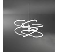 Sospensione Moderna Nest Metallo Bianco Led 80W Dimmerabile Ip20