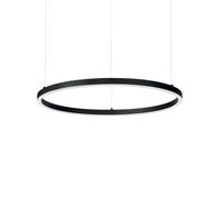 Sospensione Moderna Oracle Alluminio-Plastiche Nero Led 55W 3000K D90Cm