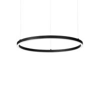 Sospensione Moderna Oracle Alluminio-Plastiche Nero Led 55W 4000K D90Cm