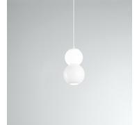 Sospensione Moderna Per Sistema In Binario Bianco Led 2 Sfere