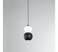 Sospensione Moderna Per Sistema In Binario Nero Led 2 Sfere