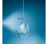 Sospensione Moderna Peter Pan Polilux ® Azzurro Peter Pan Acquamarina 1 Luce E27