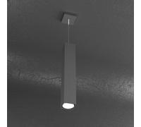Sospensione Moderna Plate Metallo Grigio Antracite 1 Luce Gx53 50Cm