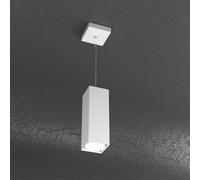 Sospensione Moderna Plate Metallo Bianco 1 Luce Gx53 25Cm