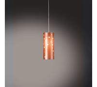 Sospensione Moderna Pois Polilux ® Rame Materie Plastiche Bianco 1 Luce E27