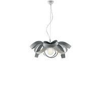 Sospensione Moderna Primula 4 Luci In Ferro Laccato Bianco E Grigio [EEK: A++]
