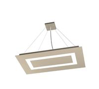 Sospensione Moderna Rettangolare Carpet Metallo Sabbia 4 Luci 2G11 70X39Cm