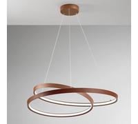 Sospensione in metallo col.cannella Ritmo LED 55W CCT 3000K 4000K 6000K CRI?80 220-240V 50/60Hz 4400Lm