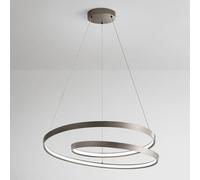 Sospensione Moderna Ritmo Metallo Grigio Led 55W Dimmerabile Ip20