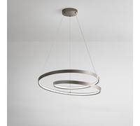 Sospensione Moderna Ritmo Metallo Grigio Led 70W Dimmerabile Ip20