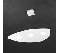 Sospensione Moderna Shape Metallo Bianco 3 Luci Gx53