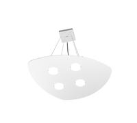 Sospensione Moderna Shape Metallo Bianco 4 Luci Gx53
