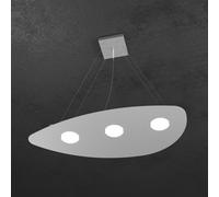 Sospensione Moderna Shape Metallo Grigio 3 Luci Gx53 [EEK: A++]