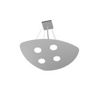 Sospensione Moderna Shape Metallo Grigio 4 Luci Gx53