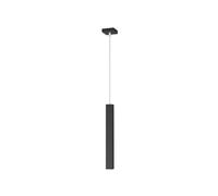 Sospensione Moderna Square Tube Metallo Nero 1 Luce Gu10