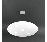 Sospensione Moderna Tonda Cloud Metallo Bianco 5 Luci Gx53 [EEK: A++]
