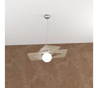 Sospensione Moderna Wacky Metallo Sabbia 1 Luce E27 45Cm