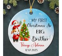 Sospensione My First As Big Brother Con Cordino Ornamenti Da Appendere In Porcellana Natale Ciondolo Decorazione Per Decorazioni Matrimoni Amici