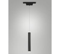 SOSPENSIONE NERA CILINDRICA PER SERIE ERMES LED 3000K 720LM 7,5W DIMMERABILE PUSH