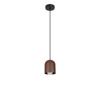 Sospensione Nero Marrone Metallo E27 Ø11 CM Loft Pranzo Pendelleuchte Rotondo