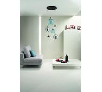 SOSPENSIONE NINA 6 LUCI NERO 3000K 2700LM 45W D.45CM VETRI ACQUISTABILI SEPARATAMENTE