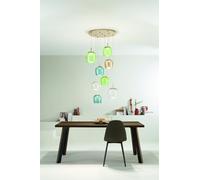 SOSPENSIONE NINA 8 LUCI ORO 3000K 3360LM 56W D.60CM VETRI ACQUISTABILI SEPARATAMENTE