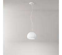 Sospensione Nordica Minea Metallo Gesso Bianco 1 Luce E27 Ip20 D23 [EEK: A++]