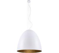 Sospensione Ornella Bianco Oro Metallo 5-flmg Rotondo Loft Pranzo Soggiorno Luce
