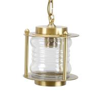 Sospensione Ottone Vetro Strutturato Maritim Robusto Ø16cm Lampada Esterni Patio