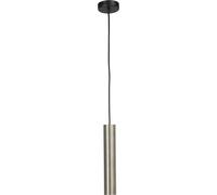 Sospensione Pendelleuchte Metallo Cilindro Ø 5,4 CM Stretto Nichel Nero Pranzo