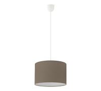 Sospensione Rossano E27 1X60W finitura taupe Ø29 H138 Talpa