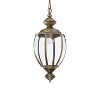 Sospensione Rustica-Country Norma Metallo Ottone Brunito 1 Luce E27