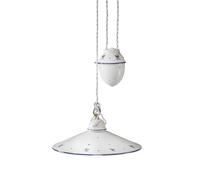 Sospensione Saliscendi Classica Asti Ceramica E Ottone Decorato 30 Cm 1 Luce E27 [EEK: A++]