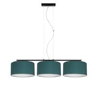 Sospensione Soggiorno Blendarm Tessuto Nero Verde Bianco 100 CM Pendelleuchte