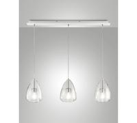 FABAS LUCE Britton lampada a sospensione E27 3 x 40 W La: 110 cm, 3673-48-241, Britton [Lampade per Interni > Lampade a Sospensione]