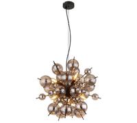 Sospensione Udo 6 luci Ø 550x1200 mm Nero - opaco