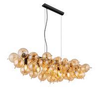 Sospensione Udo 6 luci 1030x470x1200 mm Nero-dorato