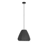 Sospensione Vintage Barlaston Piccolo Acciaio Nero Grigio 1 Luce E27