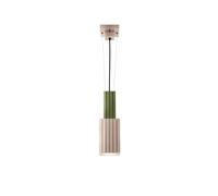 Sospensione Vintage Metra Ceramica Verde Salvia E Grigio Sabbia 1 Luce E27